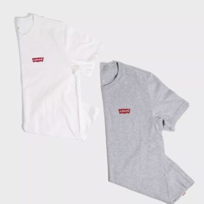 Vaatteet Levi’s  | 2Pk Crewneck Graphic 2 Pack Hm Neutrals