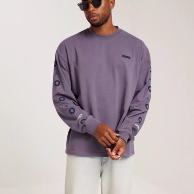 Vaatteet Woodbird  | Wbjoes Durian L/S Tee Purple