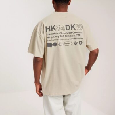 Vaatteet Woodbird  | Wbbose Hkdk Tee Light Sand