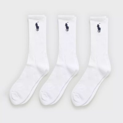 Vaatteet Polo Ralph Lauren  | Big Pny Crew Sock 3-Pack White