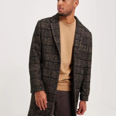 Vaatteet Jack & Jones  | Jprblamoulder Long Coat Black Check