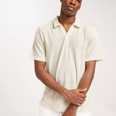 Vaatteet Jack & Jones  | Jorterry Ss Split Polo Cloud Dancer