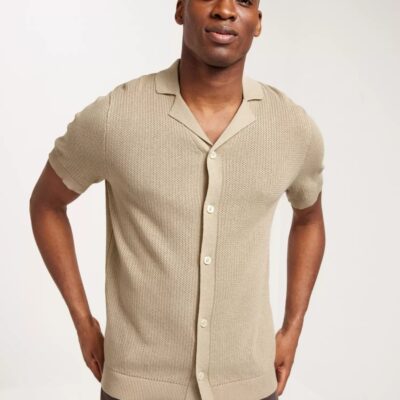 Vaatteet Jack & Jones  | Jprblawoody Knit Polo White Pepper