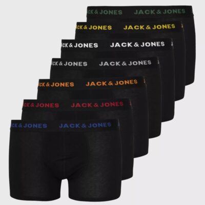 Vaatteet Jack & Jones  | Jacbasic Trunks 7 Pack Musta