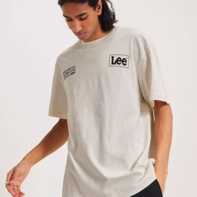 Vaatteet Lee Jeans  | Loose Logo Tee Ecru