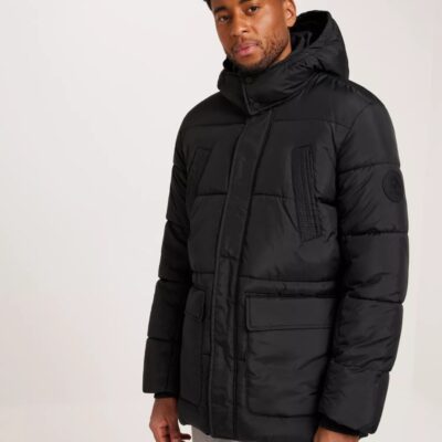 Vaatteet Only & Sons  | Onsarwin Puffer Coat Otw Bf Black