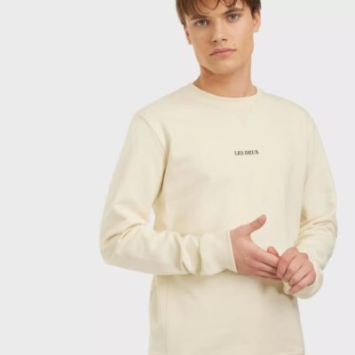 Vaatteet Les Deux  | Lens Sweatshirt Ivory/Black