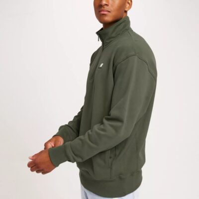 Vaatteet New Balance  | Athletics Remastered French Terry 1/4 Zip Olive