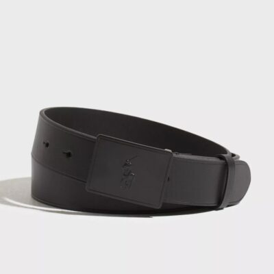 Asusteet Polo Ralph Lauren  | Pp Plaque Belt Black Matte